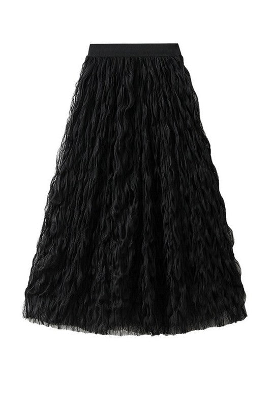 Mesh Midi Skirt