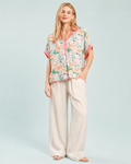 Botanical Bloom Oversized Floral Blouse